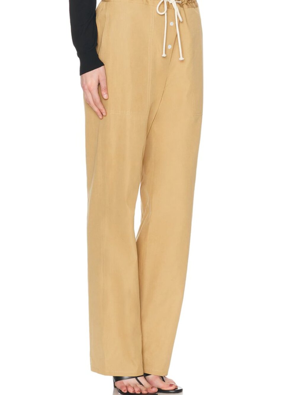 The Row Bonette Pants in brown paper